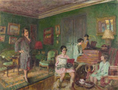 アンドレワームザー夫人と子供たち、1927年 作： Edouard Vuillard