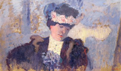 花で飾られた帽子をかぶったヘッセル夫人、1905年頃 作： Edouard Vuillard