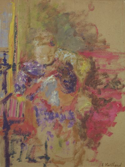 マダムヴィラードミシン、1905年頃 作： Edouard Vuillard