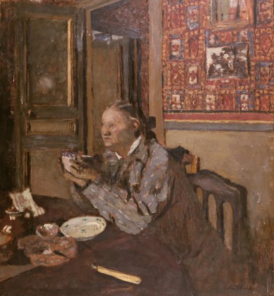 ボウルとマダムヴィラード、1898年 作： Edouard Vuillard