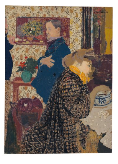 ヴィルヌーヴのミシアとヴァロットン、1899年 作： Edouard Vuillard