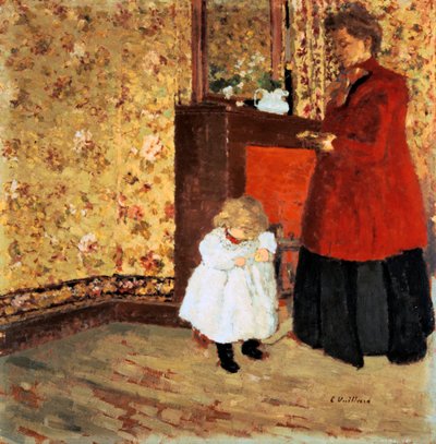 母と子、1900 作： Edouard Vuillard