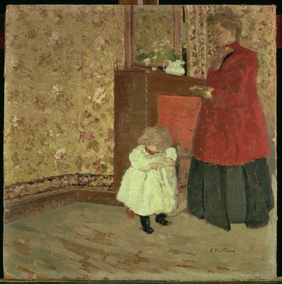 母と子、1900 作： Edouard Vuillard