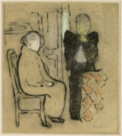 母と娘、1892年 作： Edouard Vuillard
