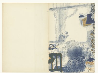 仕立て屋は、インテリアの窓際に座っています。 ラ クトゥリエール 作： Edouard Vuillard