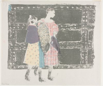 ヨーロッパ橋で 作： Edouard Vuillard