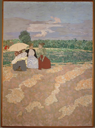 パリの公園ザ・カンバセーション 作： Edouard Vuillard