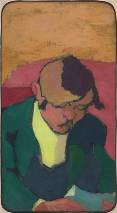 Ker-Xavier Roussel 1867-1944の肖像、c。 1890 作： Edouard Vuillard