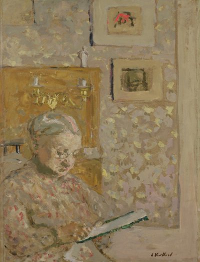 1910年頃、アーティストの母、マダムヴィラードの肖像 作： Edouard Vuillard
