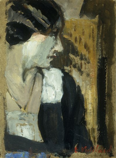 女性のプロフィール;プロフィルドファム、 作： Edouard Vuillard