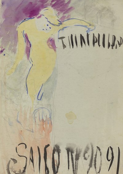 テアトル リブレのプログラム デザイン [裏面] 作： Edouard Vuillard