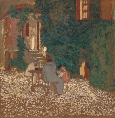 ガーデンでの再会 作： Edouard Vuillard