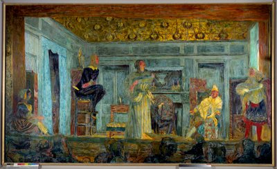 モリエール（Jean Baptiste Poquelin dit Moliere, 1622-1673）の作品「Le malade imaginaire」を表現したもの。 作： Edouard Vuillard