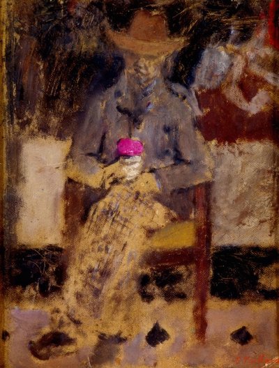 フェリックス・ヴァロットンの肖像 作： Edouard Vuillard