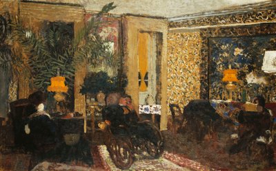 3つのランプのある部屋、サンフロランタン通り; The Three Lamps Lounge、Rue St. Florentin、1899 作： Edouard Vuillard