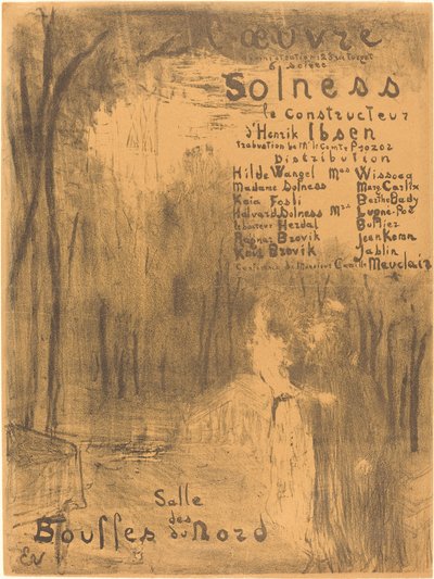 ソルネス・ザ・ビルダー 作： Edouard Vuillard
