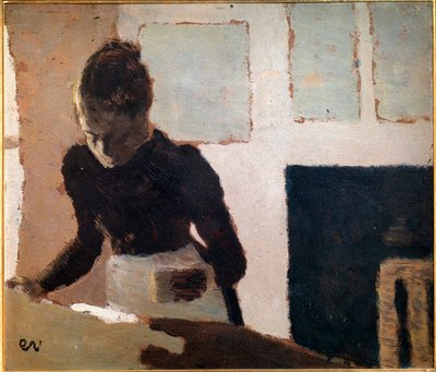 20世紀のアイロン（油彩・キャンバス 作： Edouard Vuillard
