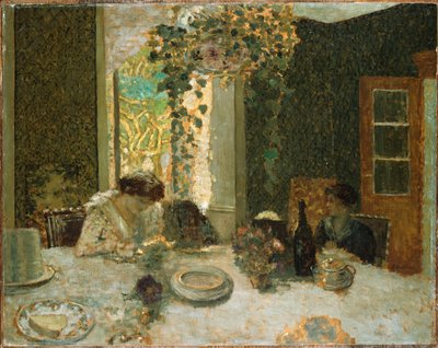 ダイニングルーム、1900年頃 作： Edouard Vuillard