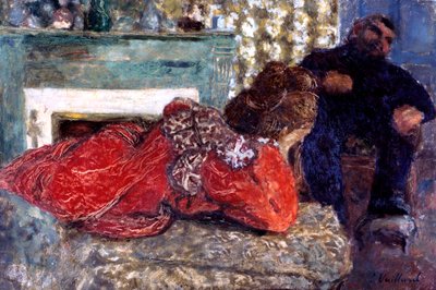 「ドレッシングガウン」、1897年 作： Edouard Vuillard