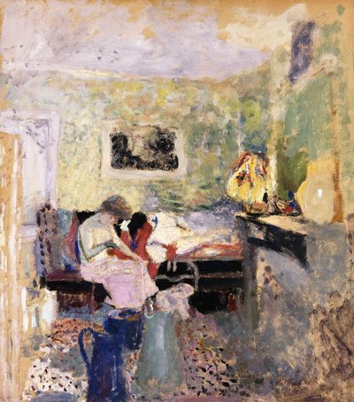 緑の寝室、1905 作： Edouard Vuillard