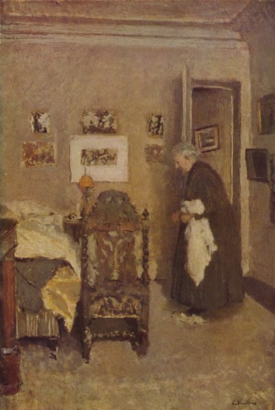 1925年頃の家政婦、c1925、1946年 作： Edouard Vuillard