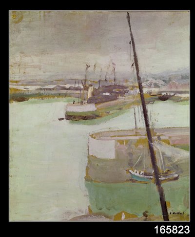 オンフルール港、1919年 作： Edouard Vuillard