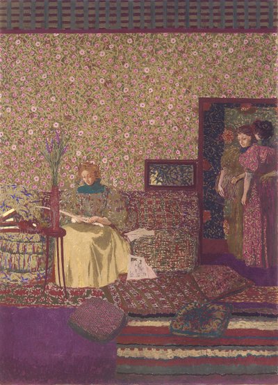 プライバシー。ヴァケス博士の図書館の装飾 作： Edouard Vuillard