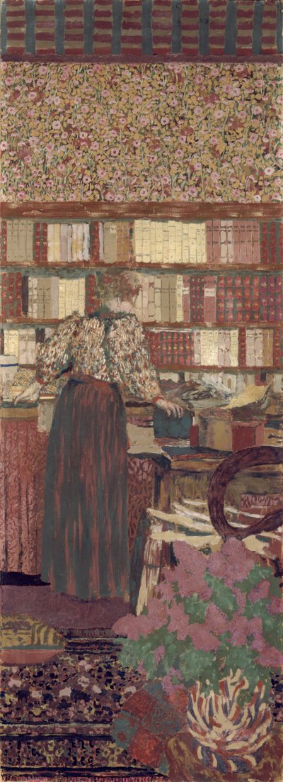 プライバシー。ヴァケス博士の図書館の装飾 作： Edouard Vuillard