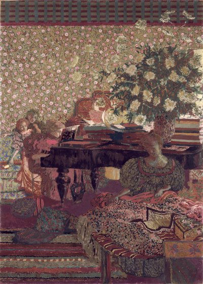 プライバシー。ヴァケス博士の図書館の装飾 作： Edouard Vuillard