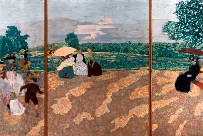 パブリックガーデンの詳細、1894 作： Edouard Vuillard