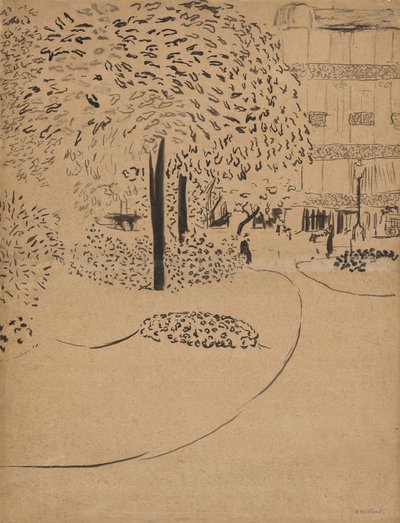 広場、1910年。 作： Edouard Vuillard