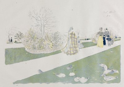 チュイルリー庭園 作： Edouard Vuillard
