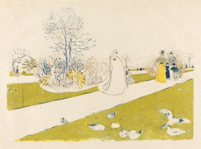 チュイルリー庭園 チュイルリー庭園、1896 年に出版。 作： Edouard Vuillard
