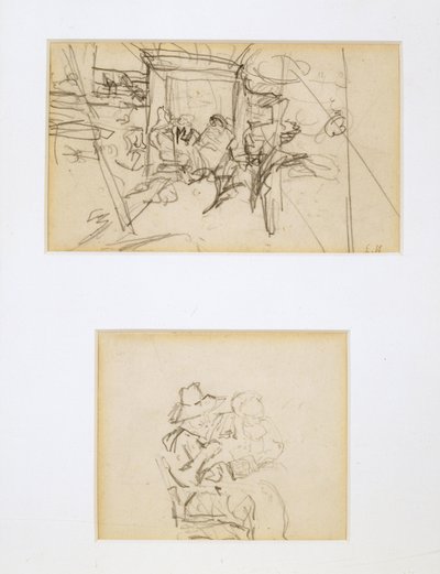 テント」のための2つの研究 作： Edouard Vuillard