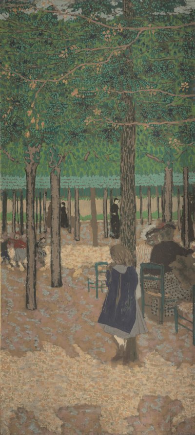木の下、1894 作： Edouard Vuillard