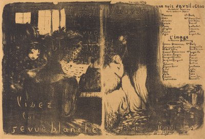 Ceosでの4月の夜。 画像 作： Edouard Vuillard