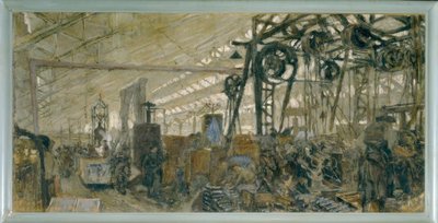 リヨンの武器製造工場：偽造 作： Edouard Vuillard