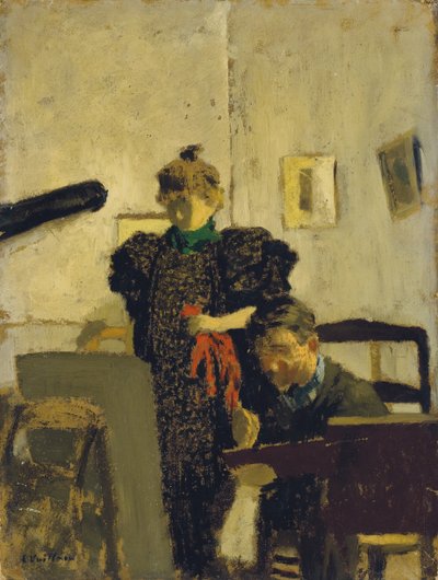 ナタンソンでヴァロットン」、1897 作： Edouard Vuillard