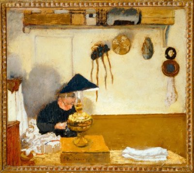 Vuillard、マダムVuillard縫製 作： Edouard Vuillard
