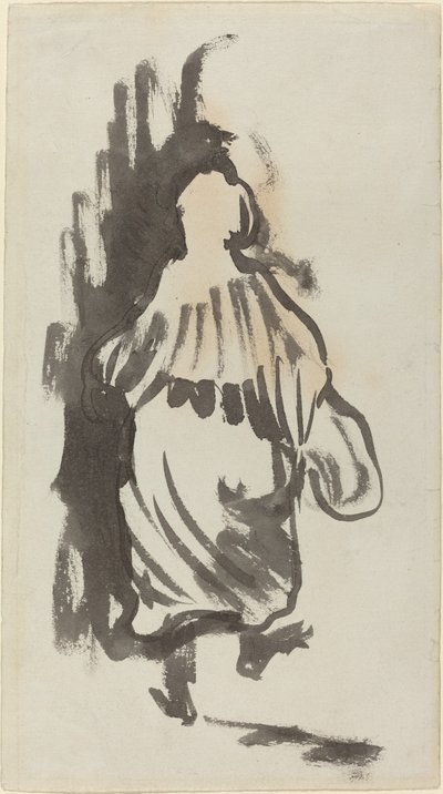 後ろから見た歩く姿 作： Edouard Vuillard
