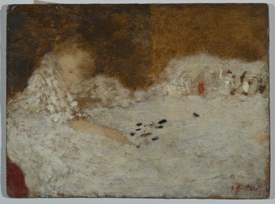 ベッドの若い女性、1894 作： Edouard Vuillard