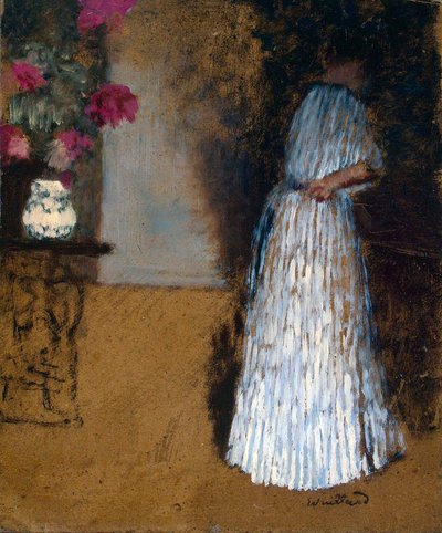 部屋の若い女性」、1892-1893。 作： Edouard Vuillard