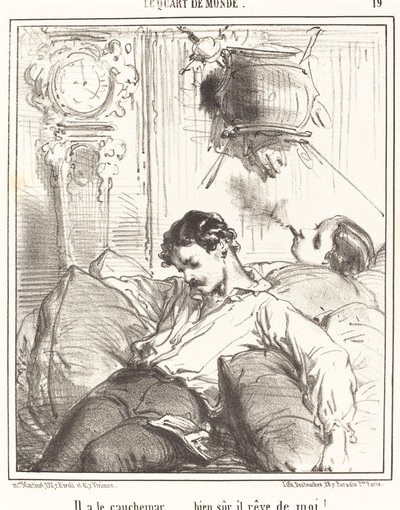 彼は悪夢を見ている... 作： Edouard de Beaumont