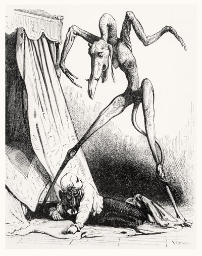 Le Diable Amoureux、1845年のイラスト 作： Edouard de Beaumont