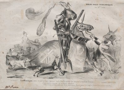 英国騎士道の作法、1839 年。 作： Edouard de N___