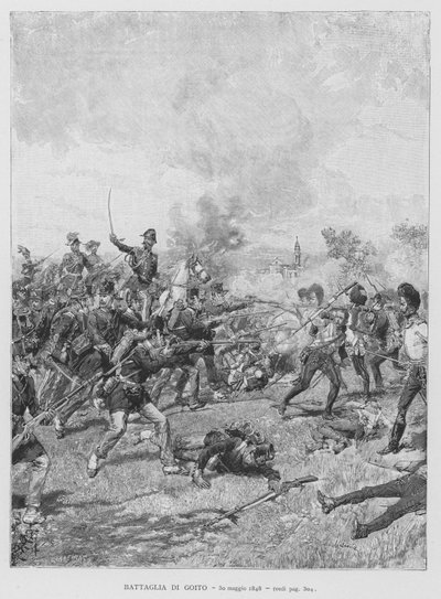 ゴイトの戦い（1848年5月30日）（彫刻 作： Edouardo Matania