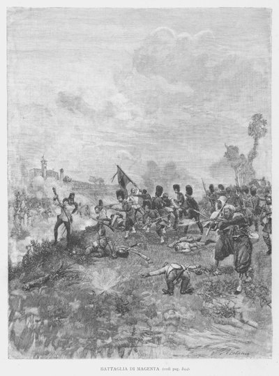 Battle Of Magenta (彫刻) 作： Edouardo Matania