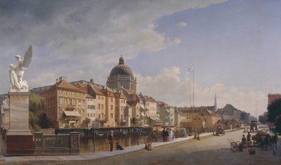 シュロスフライハイト、ベルリンの家の背面図 作： Eduard Gaertner
