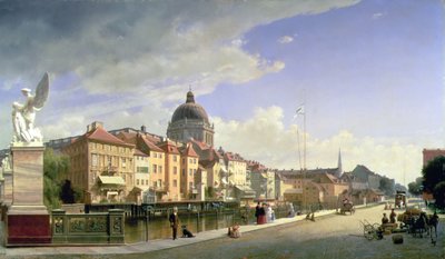 シュロスブリュッケ、ベルリンからの城の自由 作： Eduard Gärtner
