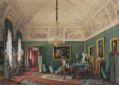 冬宮殿のインテリア。最初の予約アパート。マリアニコラエヴナ王女の小さな研究、1867年 作： Eduard Hau